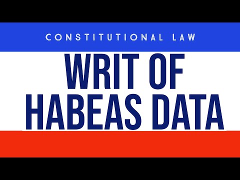 Writ of Habeas Data