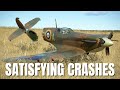 Satisfying Airplane Crashes Crash Landings More V265 IL 2 Sturmovik Flight Simulator Crashes