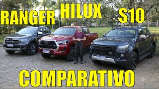 Chevrolet S10 x Toyota Hilux x Ford Ranger-Parte1