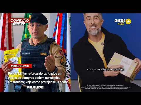 Vídeo: Polícia Militar reforça alerta: ‘dados em caixas de compras podem ser usados em fraudes’; veja como protejer seus dados.