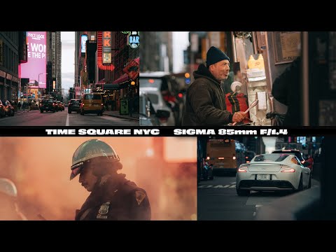 TIME SQUARE NYC STREET PHOTOGRAPHY POV // SIGMA 85mm F/1.4