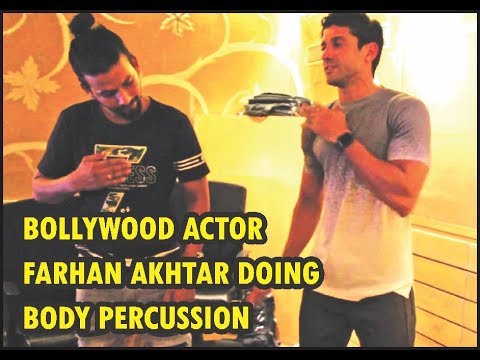 Bharat Verma Teaching Bodypercussion to Farhan Akhtar Sir