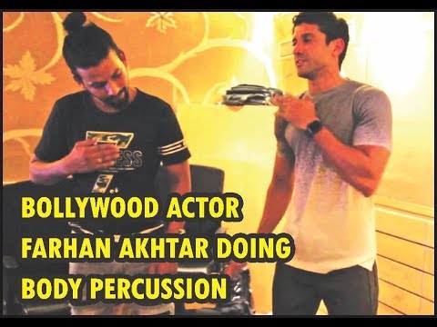 Teaching Bodypercussion to Farhan Akhtar Sir