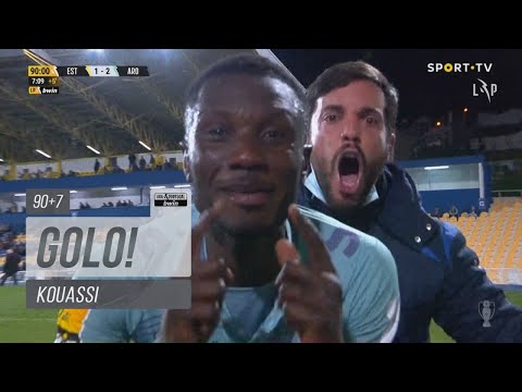 Goal | Golo Kouassi: Estoril Praia 1-(2) FC Arouca (Liga 21/22 #18)