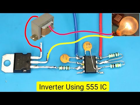 How to make inverter using 555 ic || 12v to 220v inverter 500w