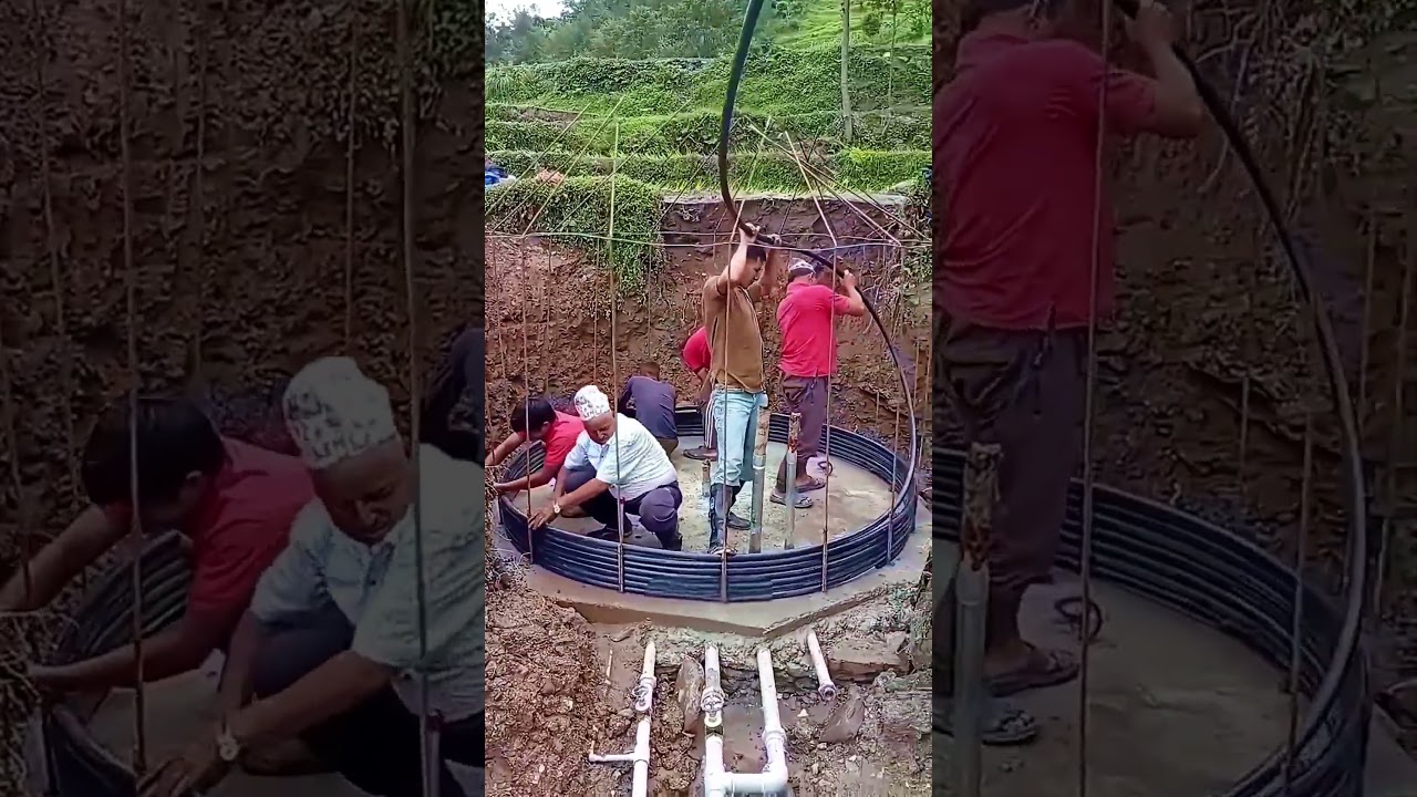 The technique they use to make water tanks in Nepal