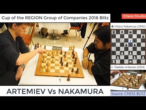 TRAP THE KNIGHT!!! ARTEMIEV Vs NAKAMURA | BLITZ CHESS 2018