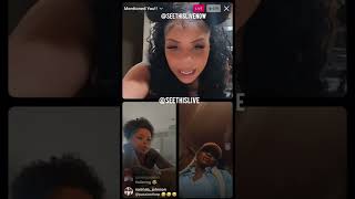Chriseanrock on live with her siblings!