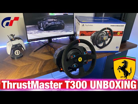 фото игровой руль thrustmaster t300 ferrari integral alcantara edition 0
