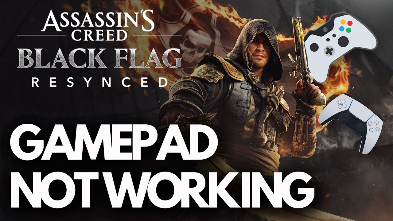 Assassin's Creed Black Flag Resynced: Gamepad / Controller Not Working / Not Detected on Steam PC🎮