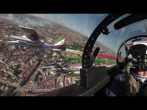 Milano e Codogno visti dalle Frecce Tricolori