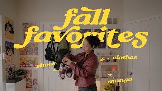 the fall staples I always come back to: clothing, shoes & manga 🍂