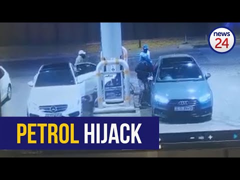WATCH | Hijackers steal Audi as Joburg driver stops to fill up his car at a garage