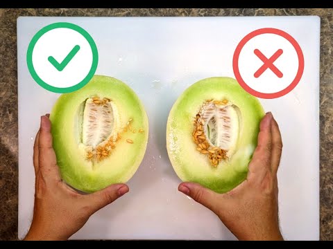 How to pick a juicy sweet tasty honeydew melon | The 4 things to look for | How to slice and cut