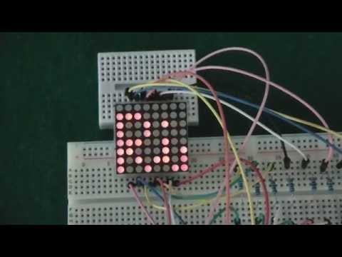 matrice led 8x8, scrivi e disegna - 8x8 led matrix,  write and draw - Arduino - e15