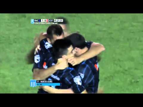 Gol de Acuña // Racing 1 - 0 Estudiantes // Liguilla Pre-Libertadores 2015