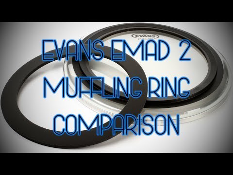 Evans EMAD 2 Muffling Ring Comparison