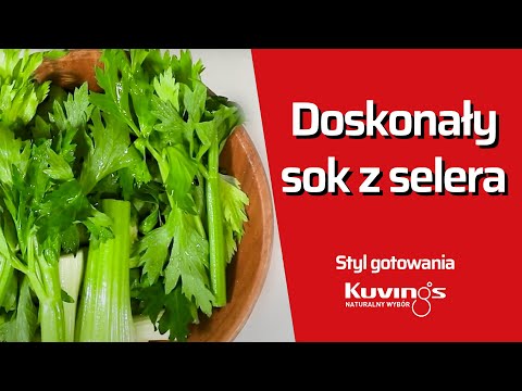 Doskonały sok z selera z wyciskarki Kuvings
