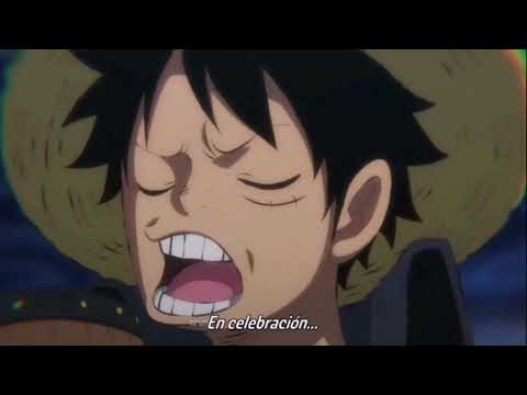 Luffy cantando en Wano