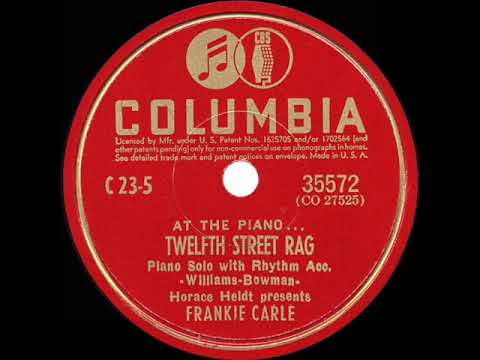 1948 HITS ARCHIVE: Twelfth Street Rag - Frankie Carle (charted version--recorded 1940)