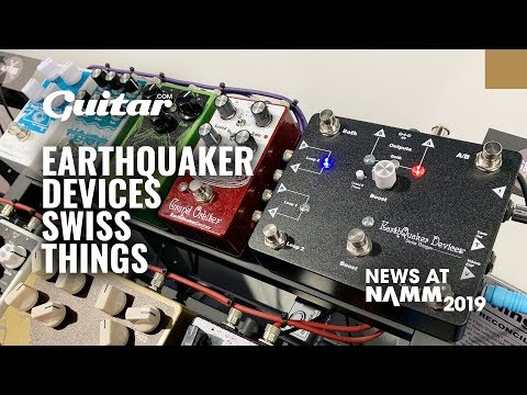 Demo: EarthQuaker Devices' Swiss Things pedalboard reconciler #NAMM2019