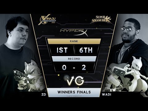 XCS Finals Smash 4 - ZD (Fox) Vs. Wadi (Mewtwo) Wii U Winners Finals
