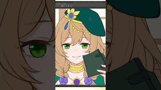 【原神イラストメイキング】6/9リサさんハピバ～！！