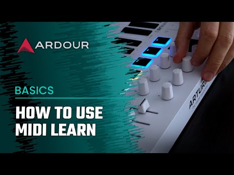 How to use MIDI Learn in Ardour