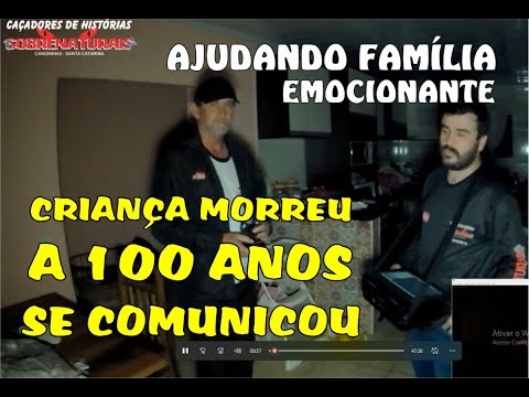 CRIANÇA REVELA O NOME - ELA MORREU A 100 ANOS E É RESGATADA NA AJUDA A FAMÍLIA.