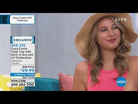 Caya Costa Tank Top with BuiltIn Bra and UV Protection