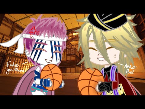 “Akaza, pass! Sorry, my hand slipped😛” (Meme) |Gacha Club| \Demon Slayer KNY\ (ft. Douma and Akaza)