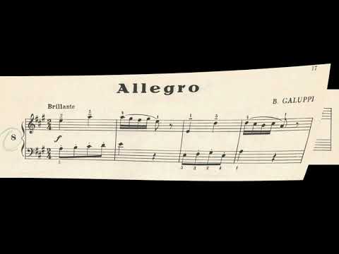 Allegro - Baldassarre Galuppi #classica #Galuppi #piano