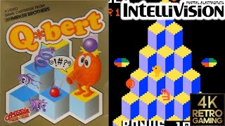 Q*Bert Intellivision 4k Gameplay