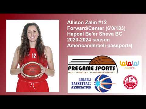 Allison Zalin Hapole Be'er Sheva 2023-2024 Highlights
