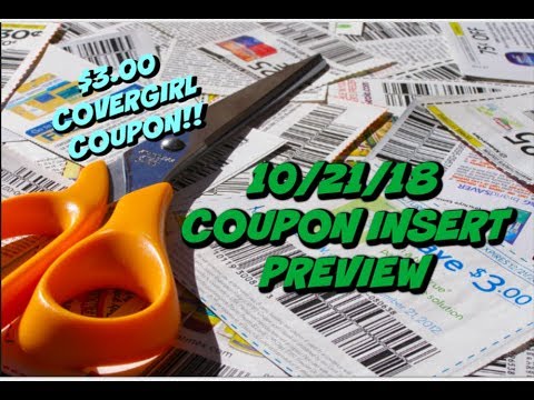 10/21/18 COUPON INSERT PREVIEW | $3 COVERGIRL COUPON & MORE!