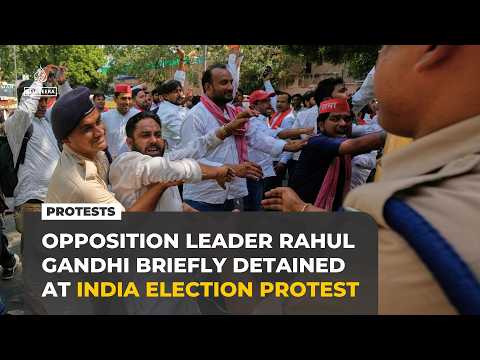 Opposition leader Rahul Gandhi briefly detained as India election protests mount