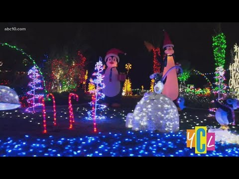 A high school senior has staged a large scale festive holiday display called "Clarksburg Lights"
