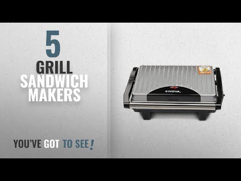 Top 10 grill sandwich makers: nova nsg 2449 1000-watt 2-slic...