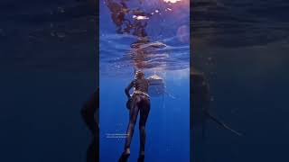 NEVER splash or run away from a shark 📷mermaid.kayleigh #shark #sharkbite #tigershark #sharkattack