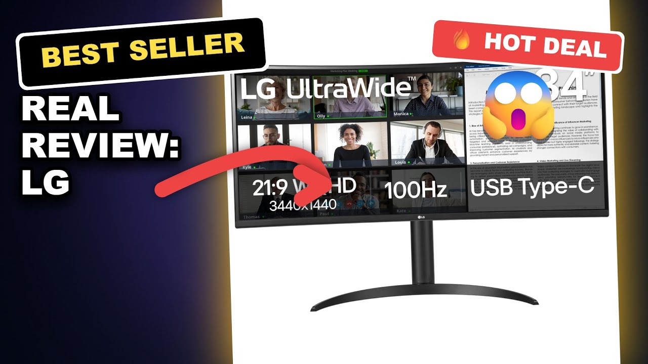 Real Review: LG 34WR55QK-B UltraWide WQHD Computer Monitor Tested for Gaming and Productivity