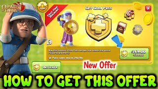 NEW OFFER :- Get 60% OFF on March 2024 Gold pass 😲 | How to get Free Gold pass in Clash of clans
