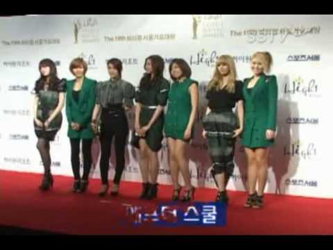 [SSTV] After School - Red Carpet, Rookie Award & Perf. @ 19th High1 Seoul Music Awards 100203