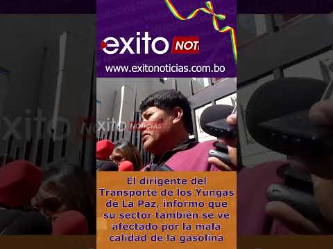 El dirigente del Transporte de los Yungas de La Paz, informo que su sector también se ve afectado
