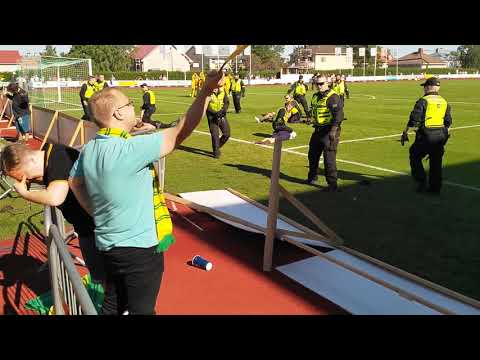 Loppuvihellys Suomen Cup Finaalissa 15.6.2019 Vierasfanikatsomosta käsin