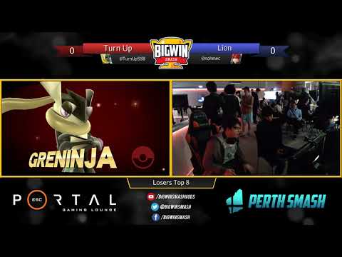 BigWinSmash 30 - Losers Top 8 - Turn Up (Greninja) v Lion (Roy)