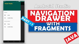 Navigation Drawer With Fragments (2020) | Part 1/4 | Android Studio Navigation Drawer Tutorial