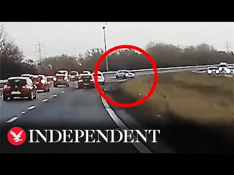 Drink driver speeds down motorway at 100mph with child in back of car