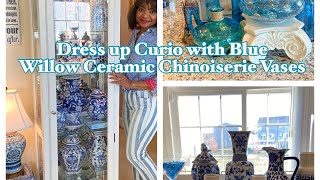 How to Display your Blue Willow Ceramic Chinoiserie Vases