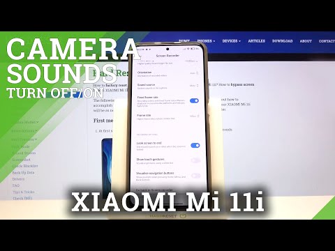 How to Change Sound Settings in Screen Recorder of Xiaomi Mi 11i - Screen Recording Options