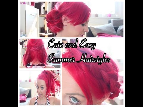 4 Cute And Easy Summer Hairstyles For School Or Work German